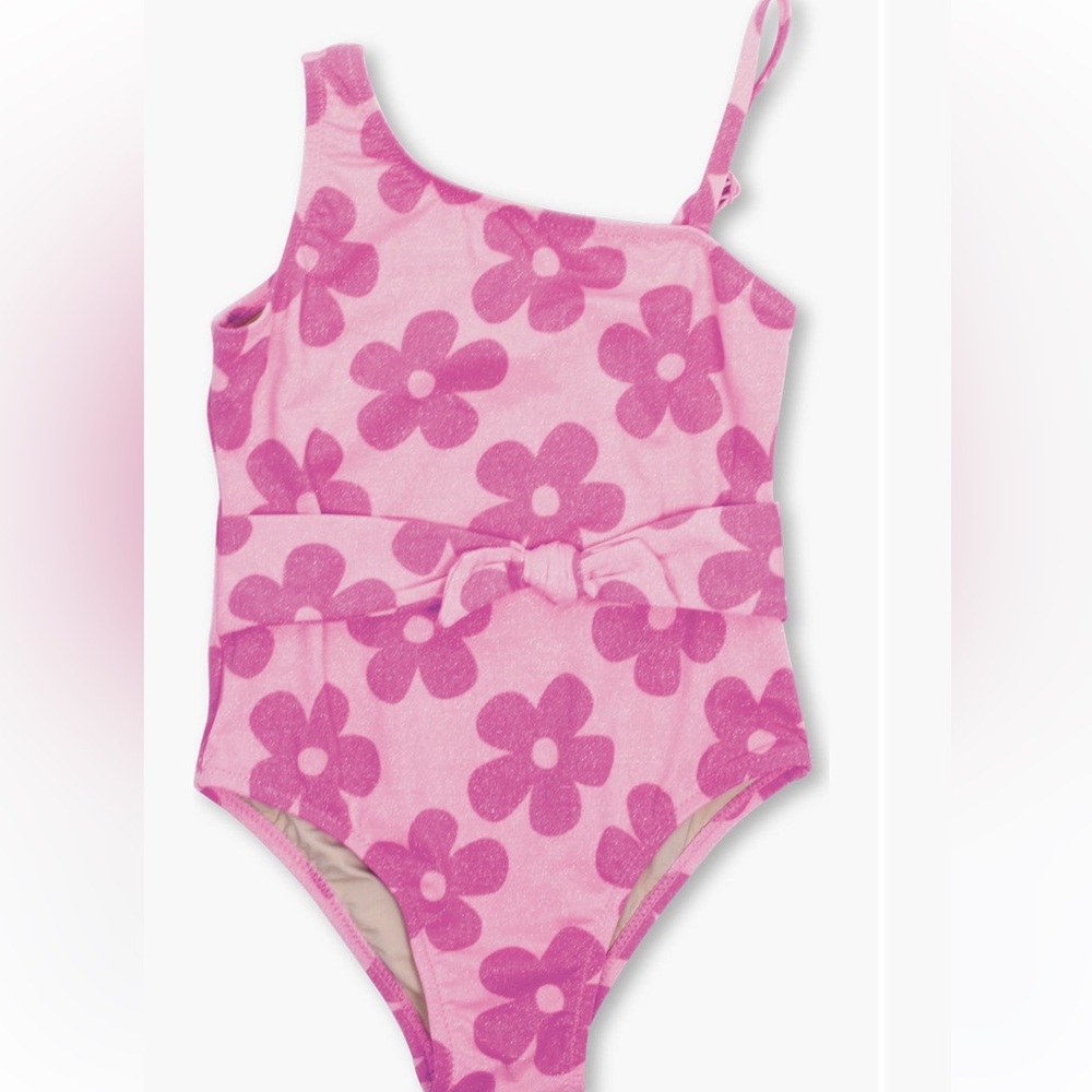 Shade Critters Floral One Shoulder One Piece Bathing Suit